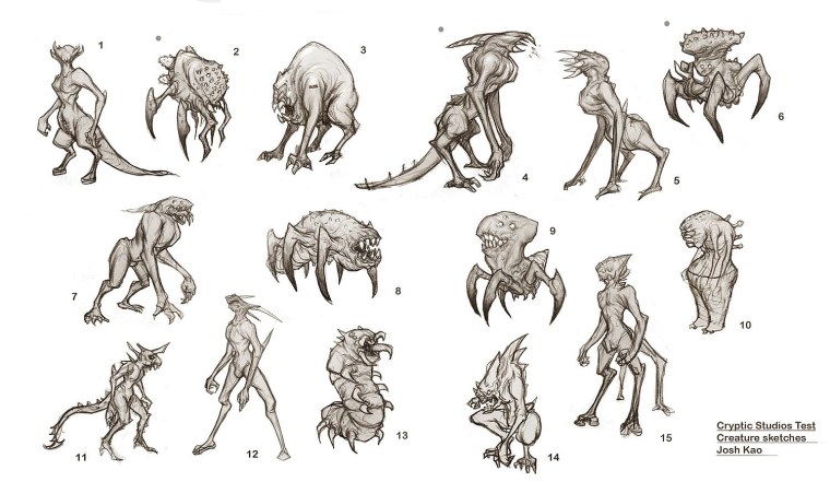Скетчи существ
