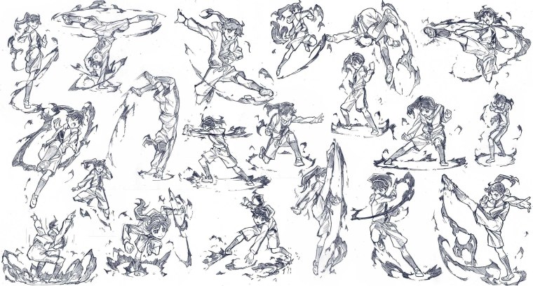 Боевые позы референс с магией