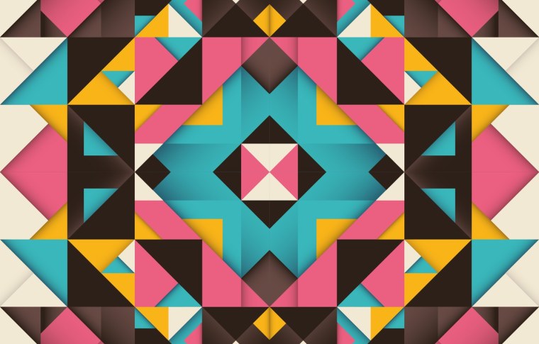 Ретро обои геометрия