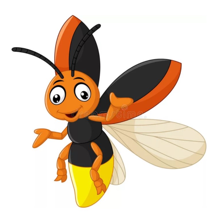 Светлячок раскраска