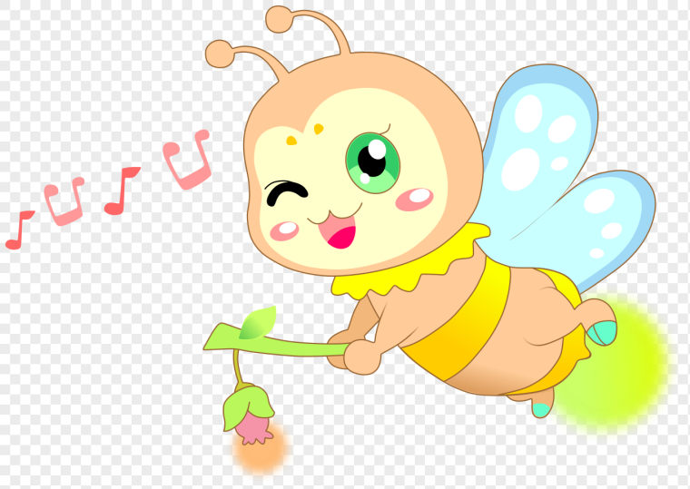 Светлячок на прозрачном фоне