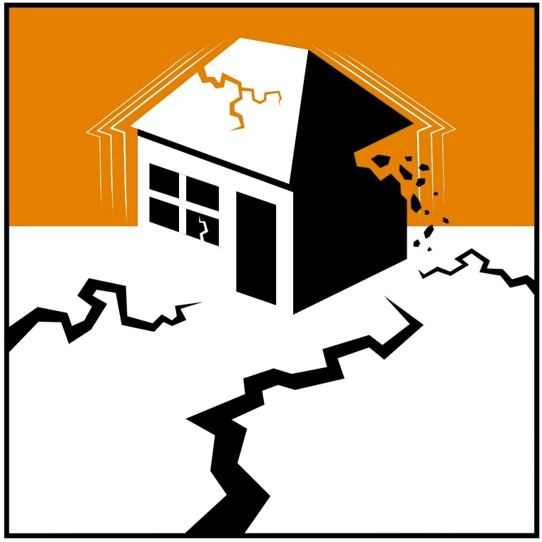 Землетрясение вектор
