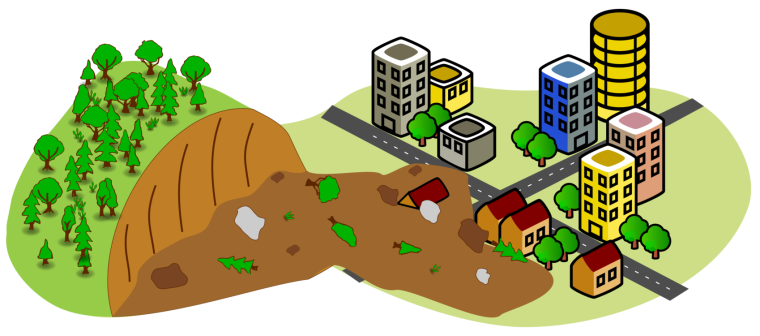 Землетрясение мультяшный