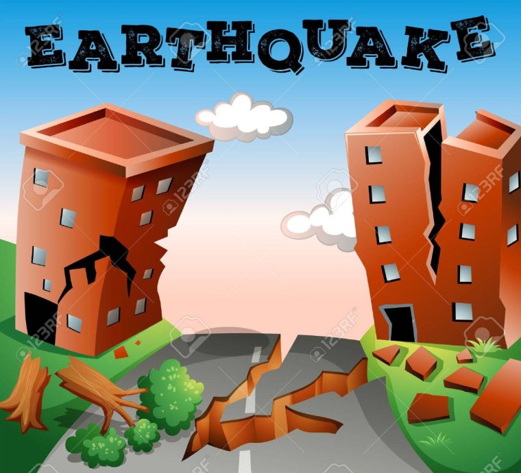 Рисунок на тему землетрясение