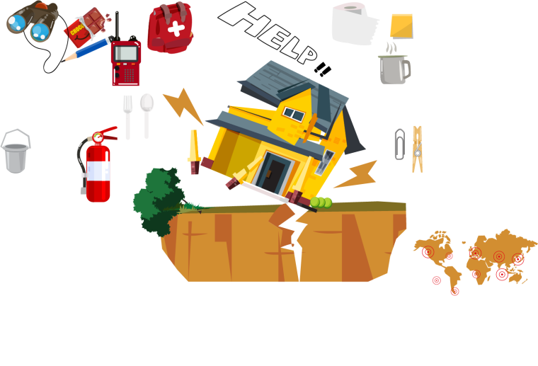 Землетрясение вектор