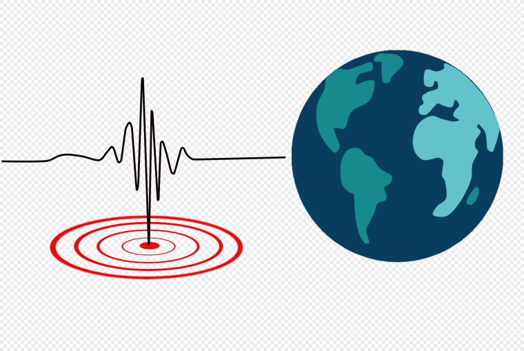 Эффект землетрясения на рисунке