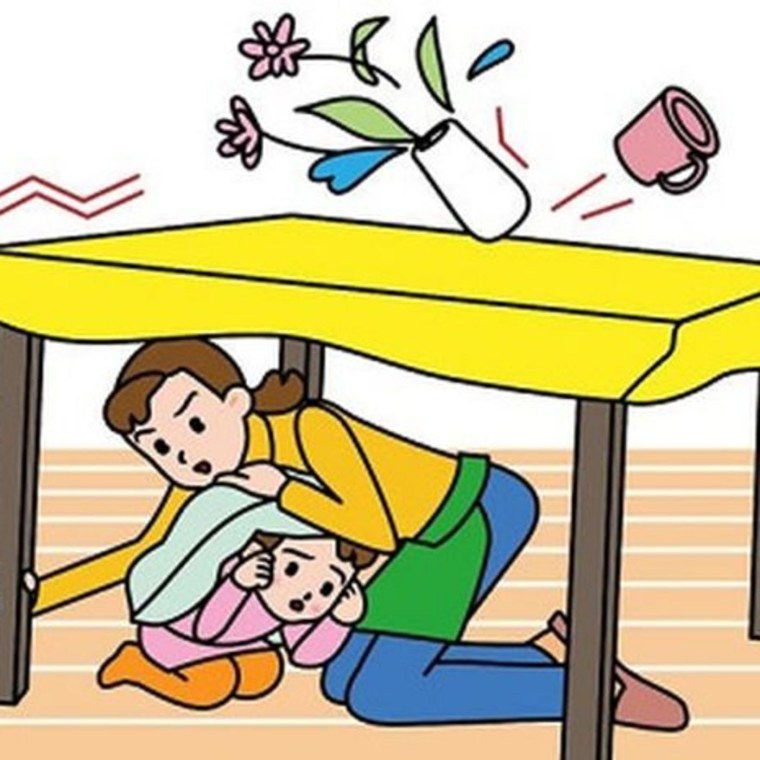 Землетрясение рисунок