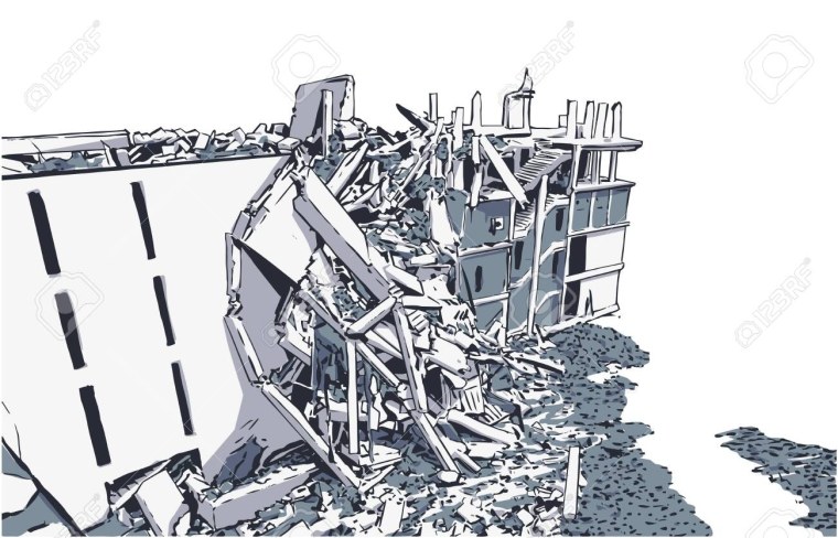 Землетрясение на прозрачном фоне