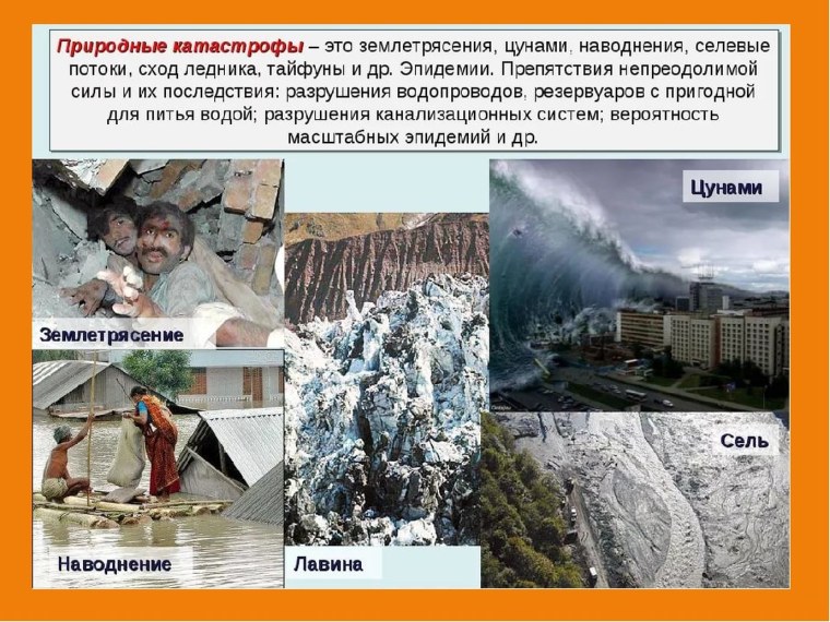 Последствия стихийных бедствий