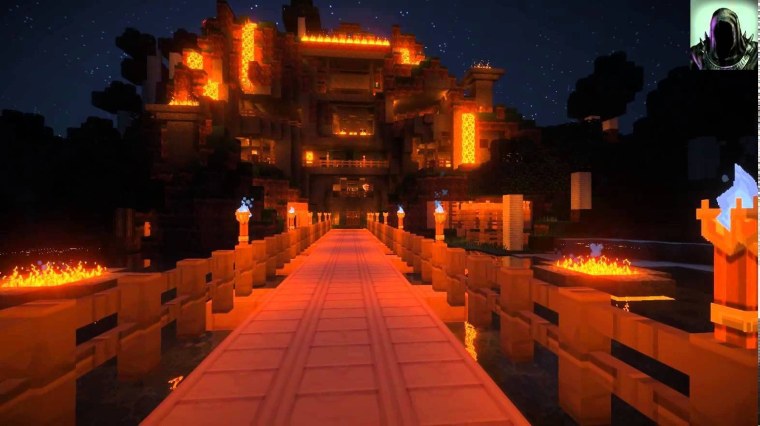 Minecraft Shaders Night