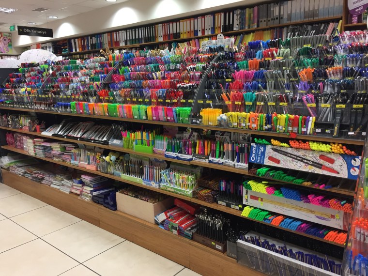 Выкладка канцелярии