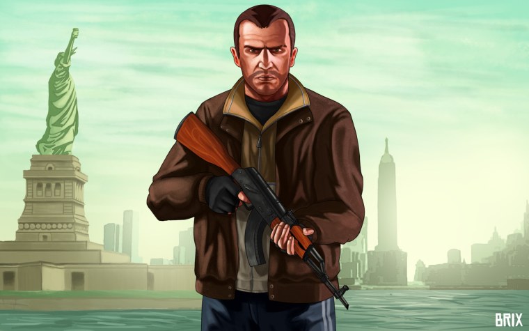 Нико Беллик арт GTA IV