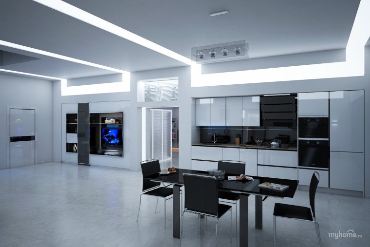 Хай-тек в интерьере квартиры