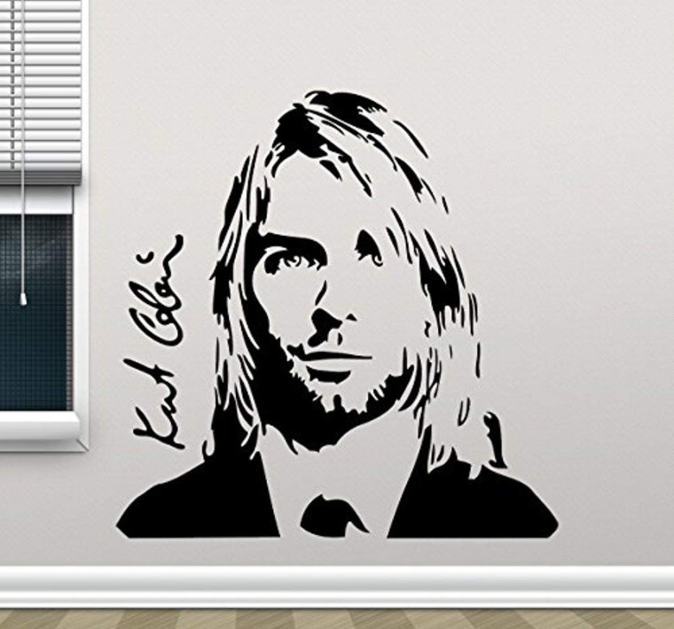 Курт Кобейн силуэт