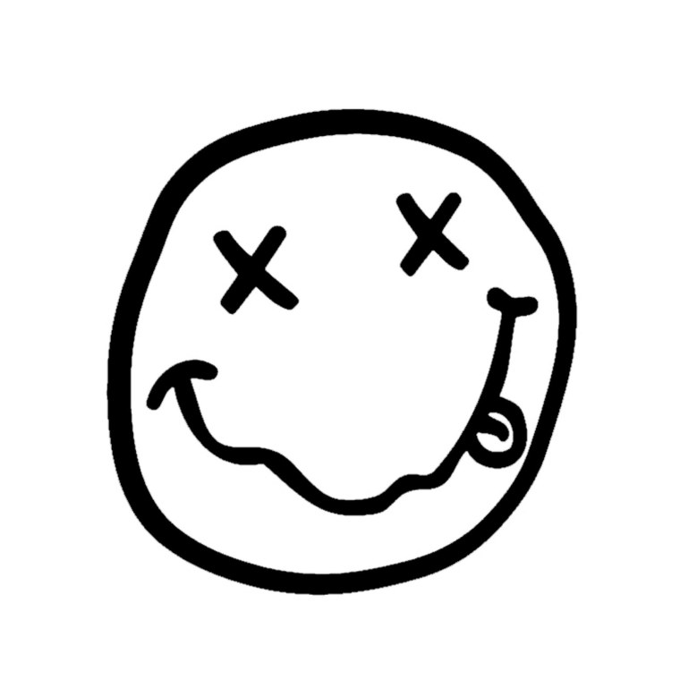 Nirvana логотип чб