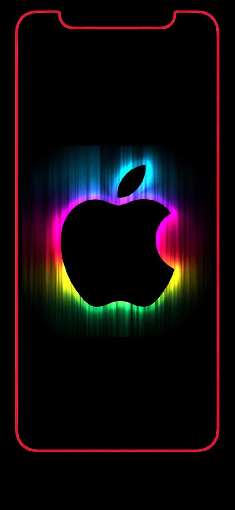 Значок Apple на черном фоне