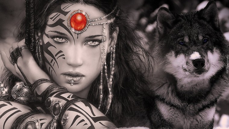 Девушка и волк фэнтези