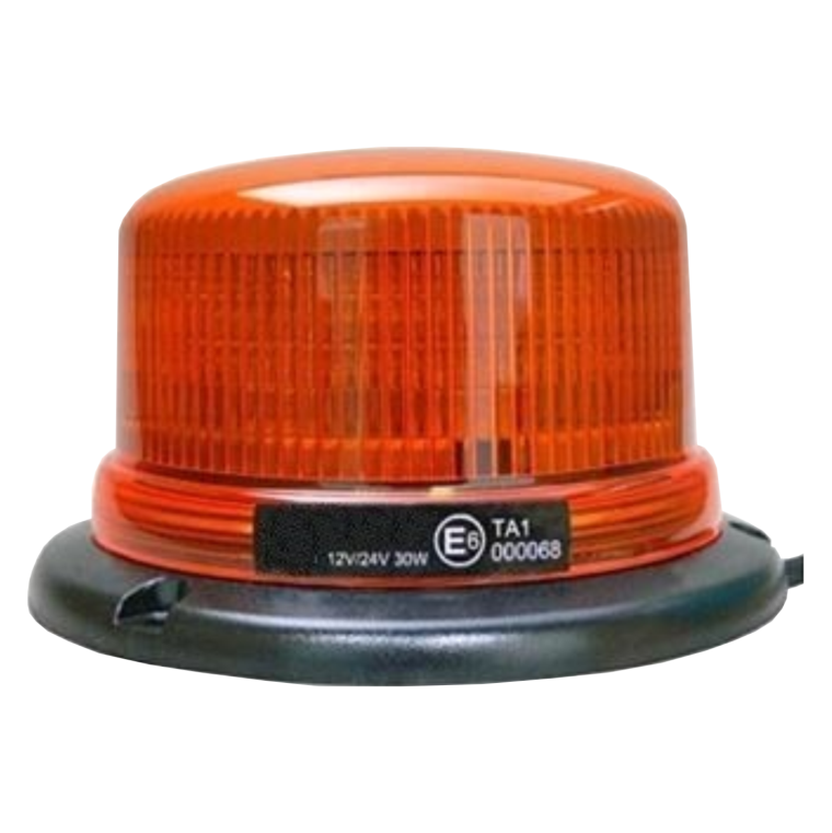 Маяк проблесковый светодиодный оранжевый 24в