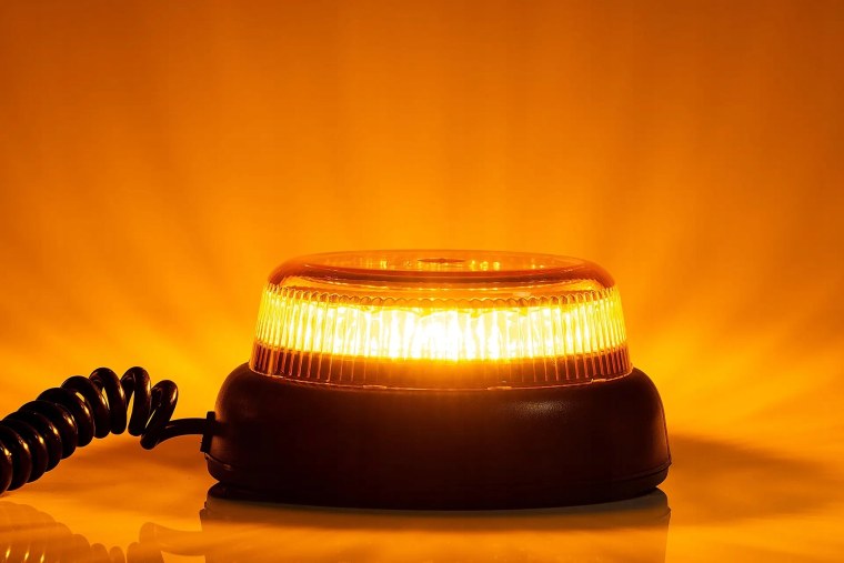 Маяк проблесковый 12в (на магните) (оранжевый) с12-21м ае