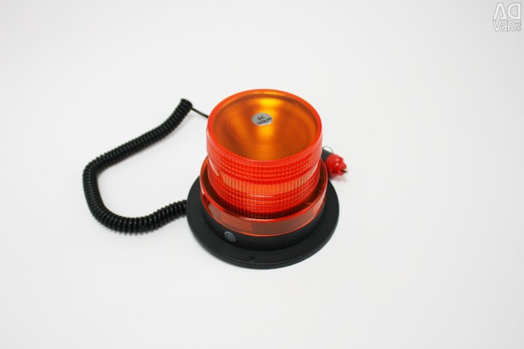 Маячок проблесковый оранжевый 24в светодиодный