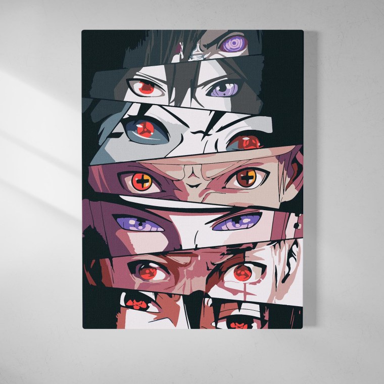 Картина по номерам Наруто глаза