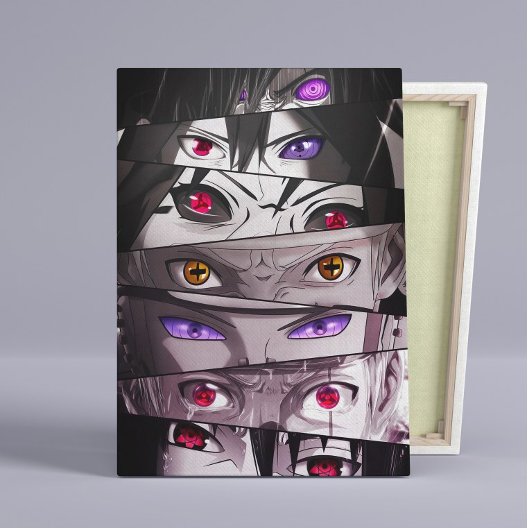 Постер "Наруто - глаза коллаж"