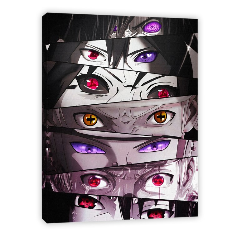 Картина Наруто глаза коллаж