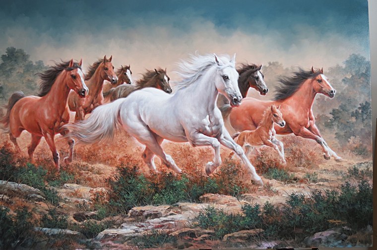 Бегущие лошади в живописи