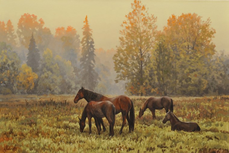 Художник Авраам Хантер лошадь