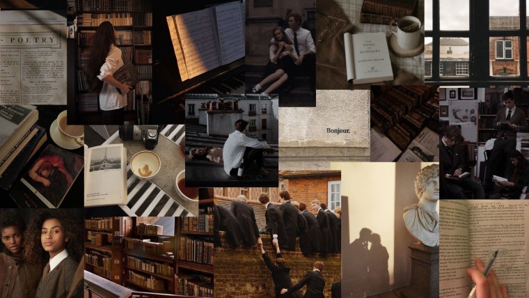 Дарк Академия коллаж