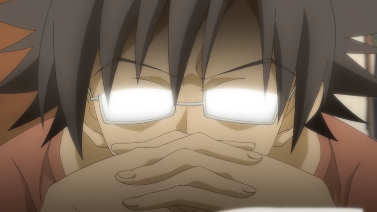 Аниме персонаж думает