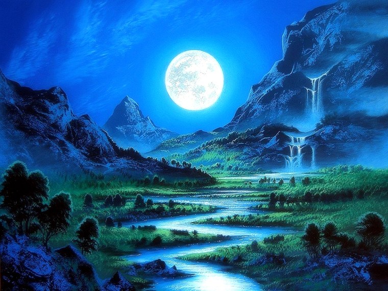 День и ночь арт пейзаж