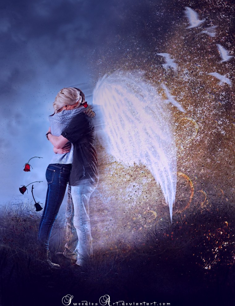 Ангел мужчина и девушка