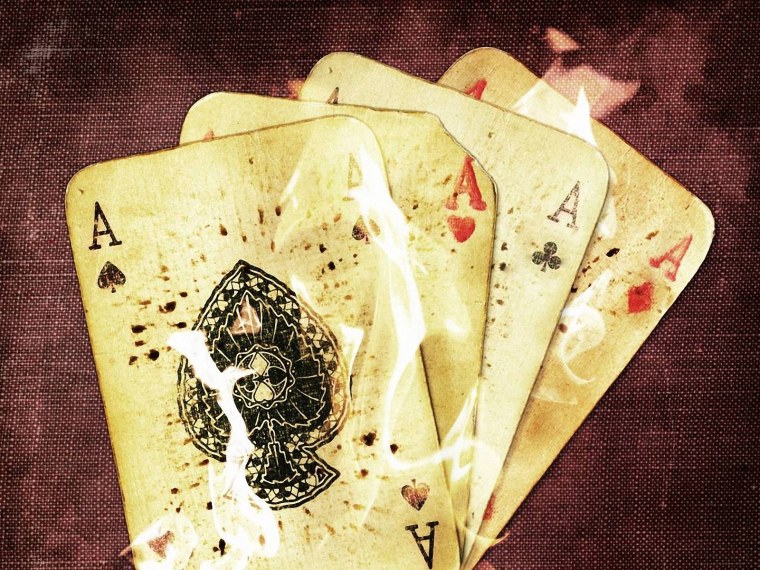 Четыре туза в огне