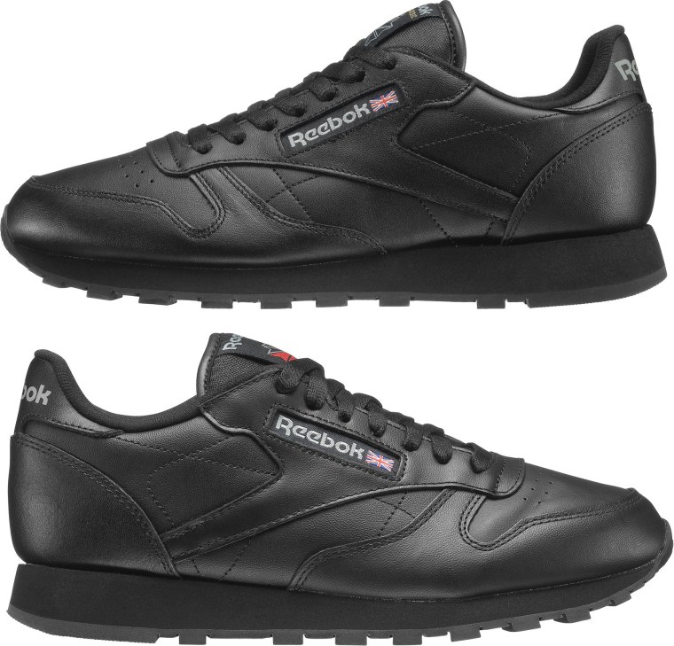 Кроссовки Reebok мужские кожаные черные