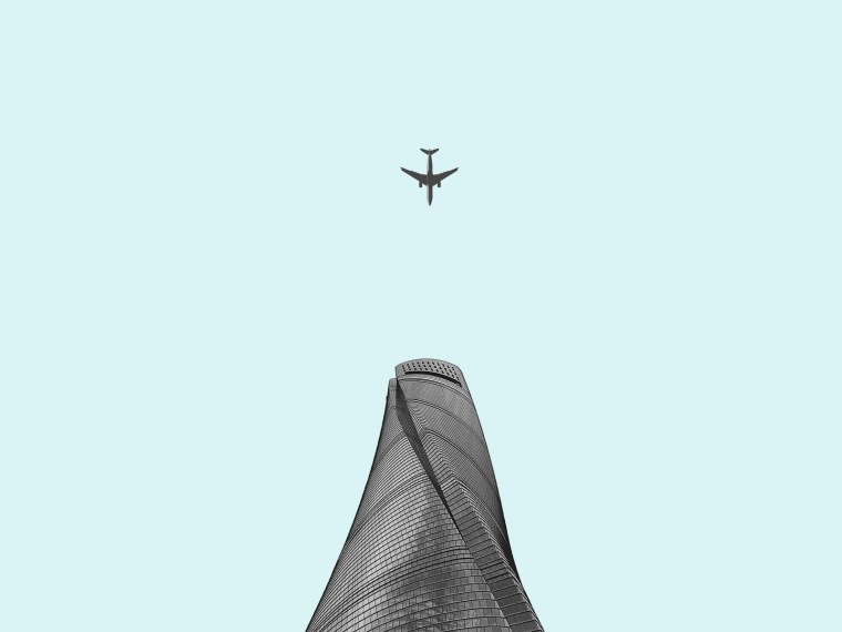 Самолет арт Минимализм