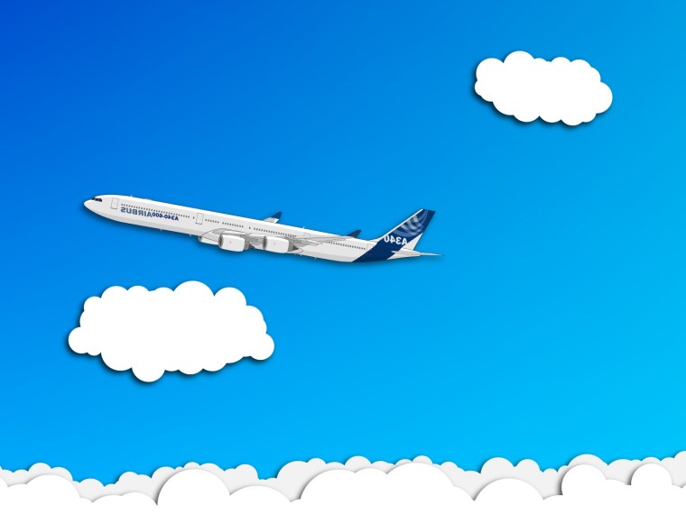 Картинка самолета Минимализм