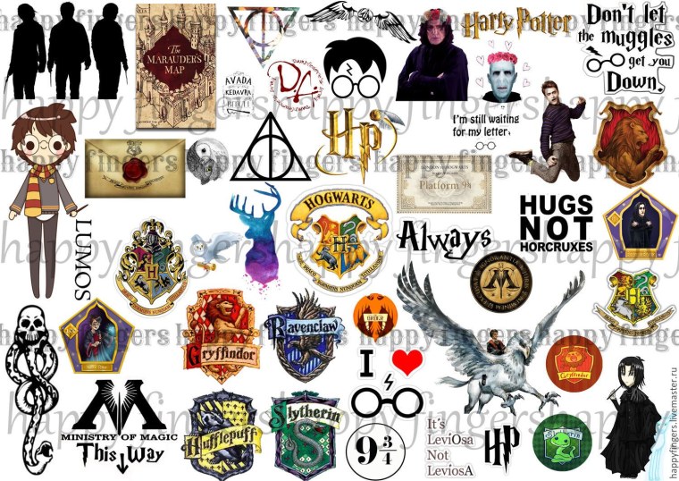 Раскраска Гарри Поттер обложка