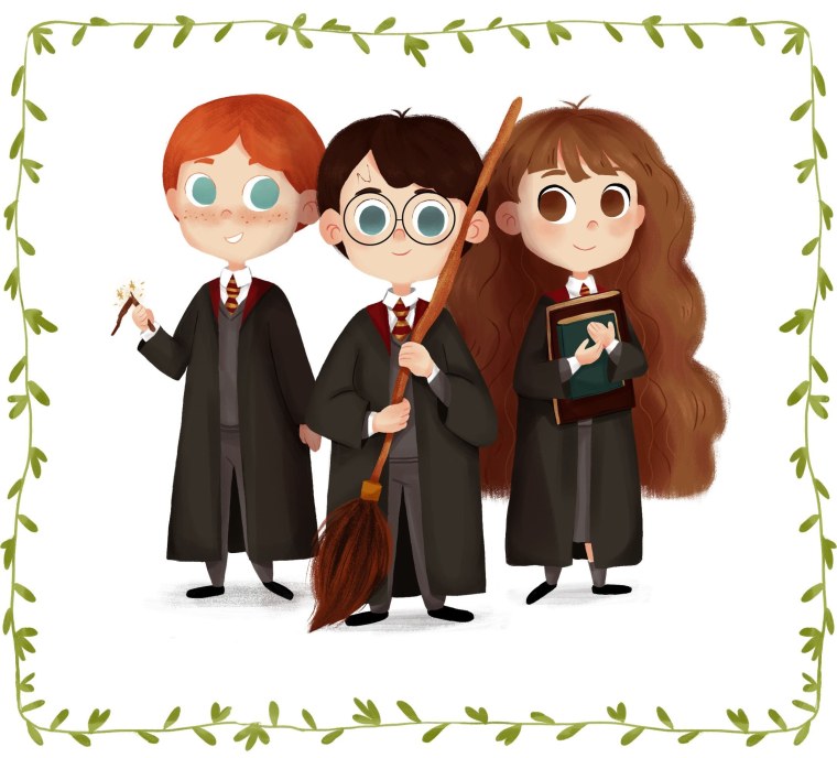 Волшебные предметы из Гарри Поттера для зарисовки