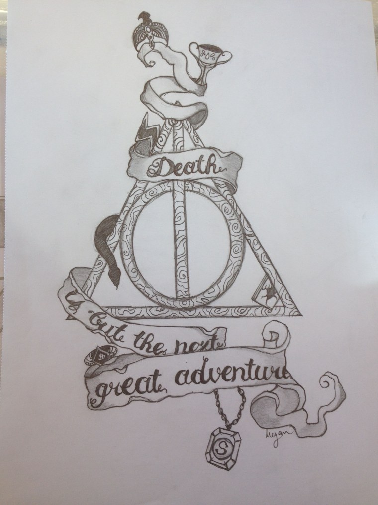 Рисунки на тему Гарри Поттер легко