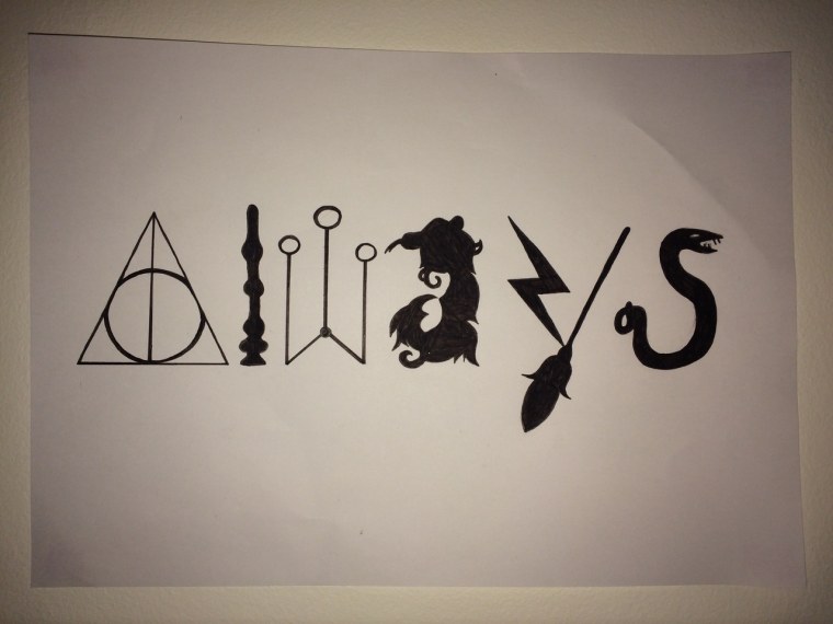 Скетчи Гарри Поттер акварель