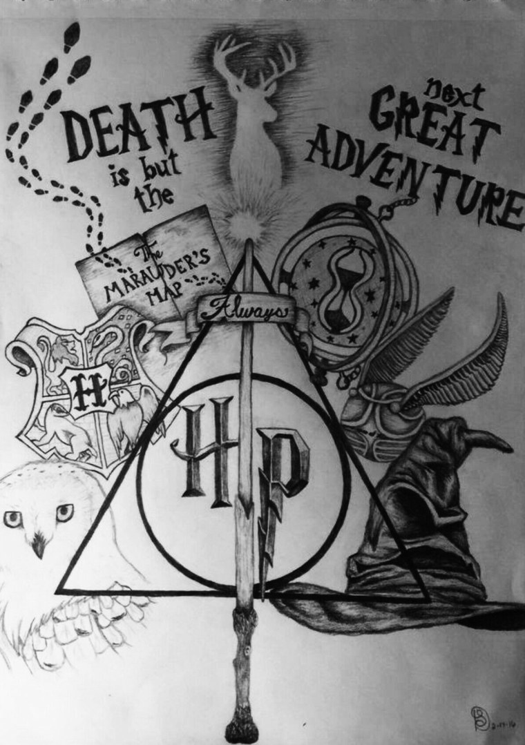 Гарри Поттер рисунки для срисовки Хогвартс