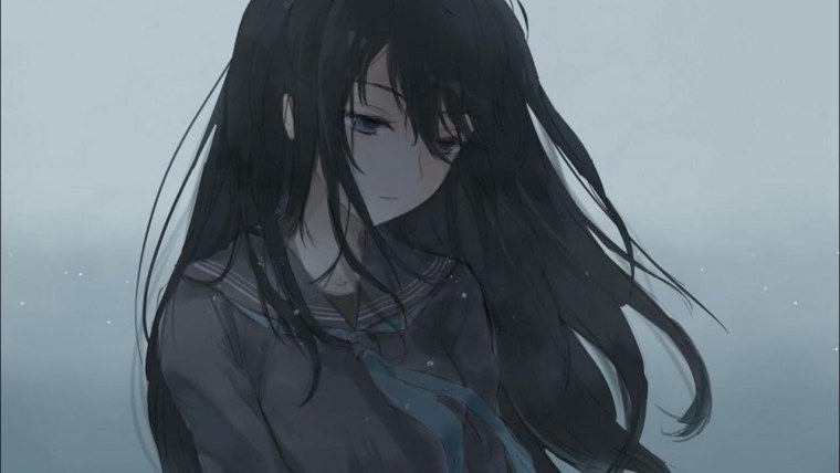 Грустная тян