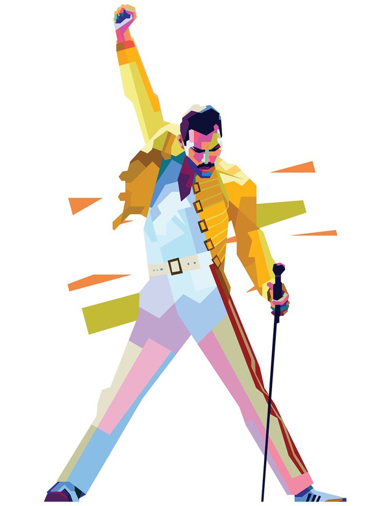 Фредди Меркьюри Векторная Графика