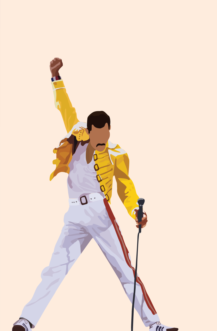 Роспись Фредди Меркьюри