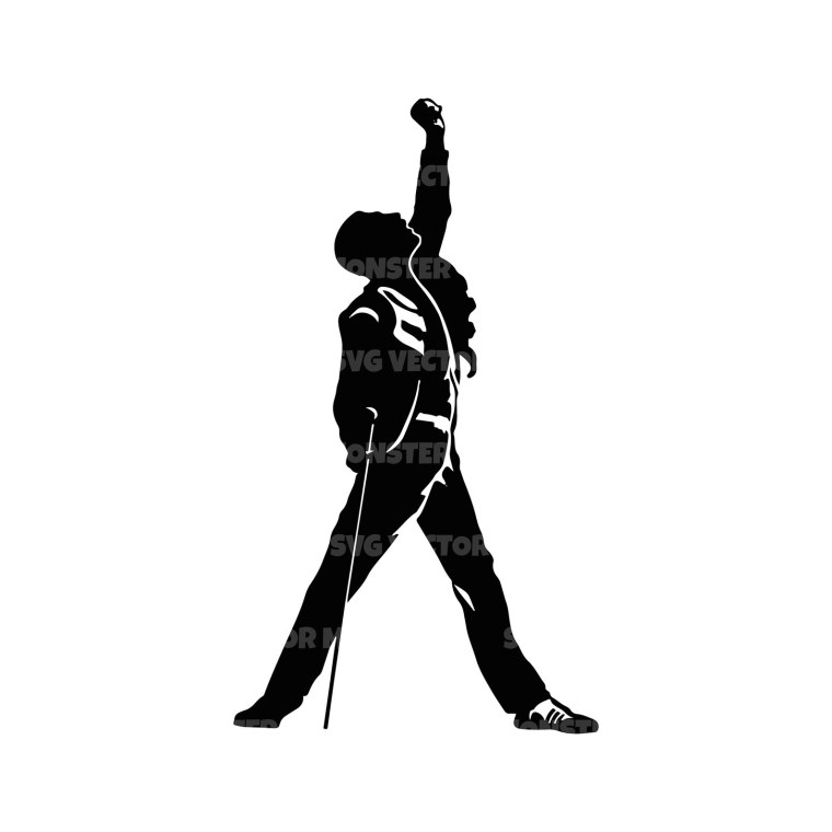 Freddie Mercury silhouette