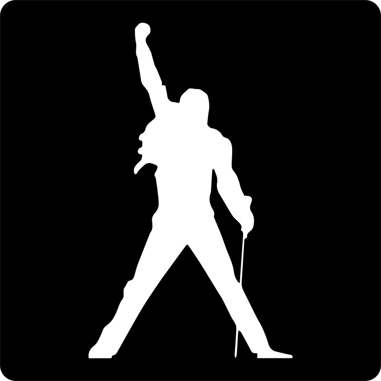 Фредди Меркьюри силует