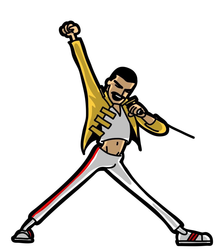 Фредди Меркьюри рисунок