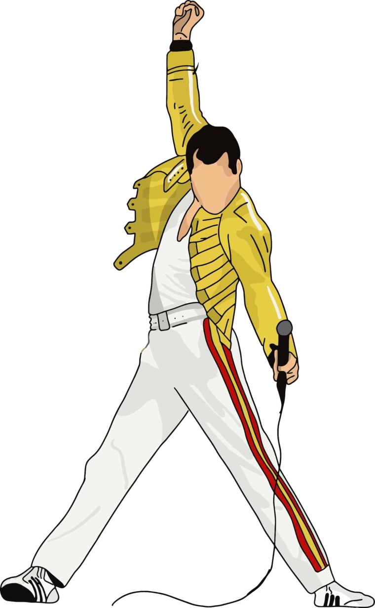 Фредди Меркьюри поза Джоджо