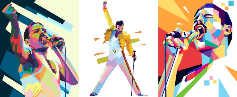 Микрофон Фредди Меркьюри вектор